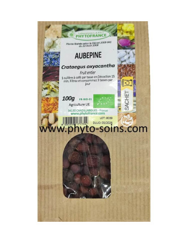 Tisane d'Aubépine BIO fruits entiers