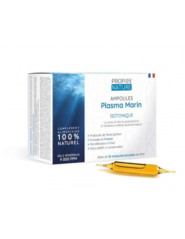 Ampoules de Plasma Marin isotonique