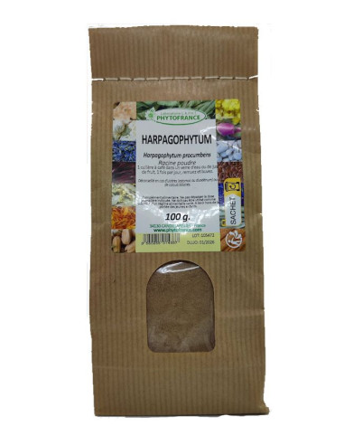 Sachet de poudre de racine d'Harpagophytum 100g