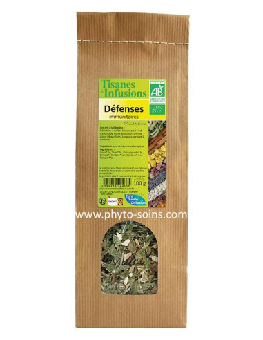 Tisane BIO défenses immunitaires 100g phytofrance par phyto-soins