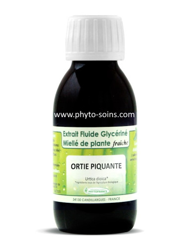 Extrait fluide glycériné miellé d'Ortie piquante fraiche et BIO phytofrance