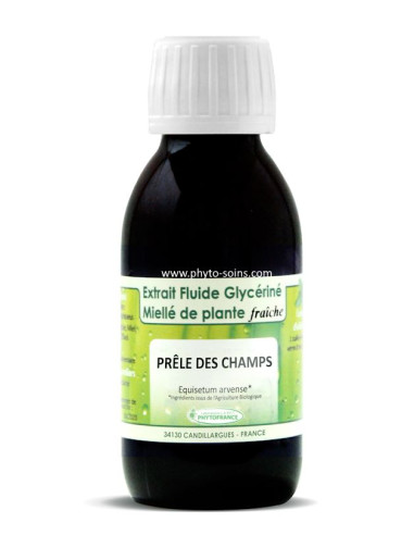 Extrait fluide glycériné miellé de Prêle des champs fraîche et BIO