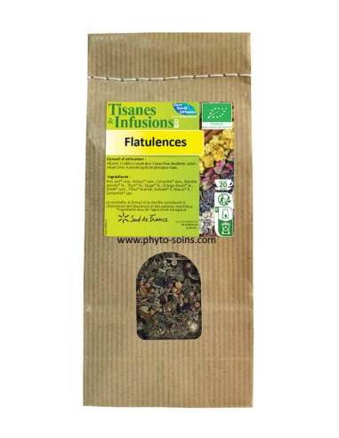 Tisane BIO flatulences / ballonnement 120g (45 tasses)