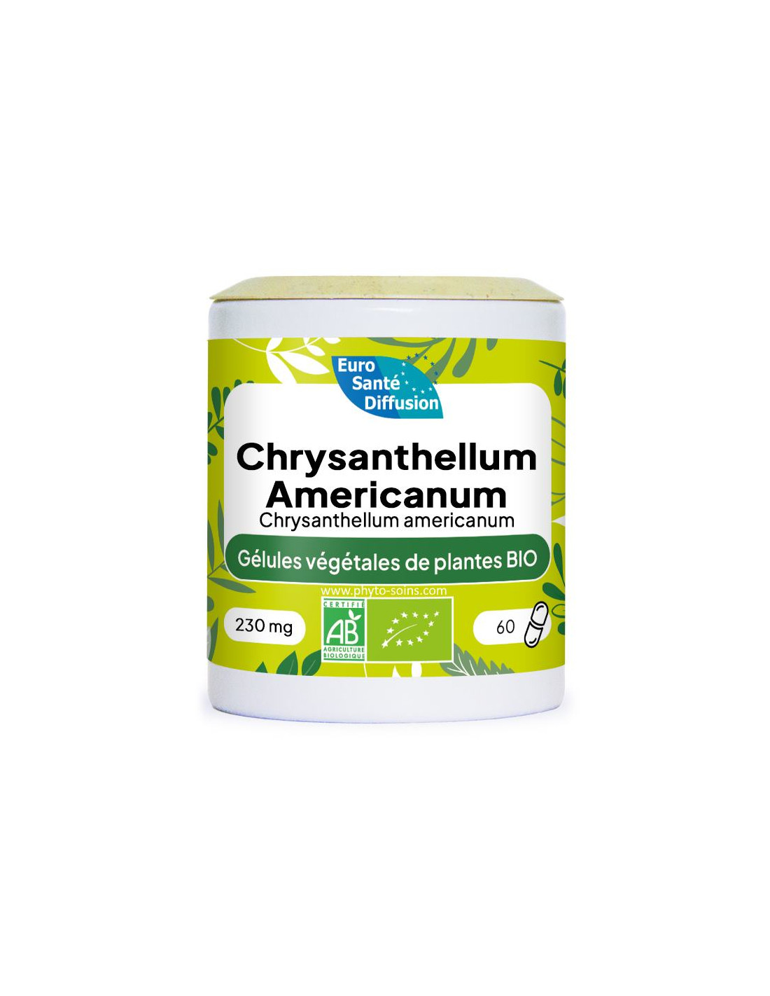 Boite de 60 ou 250 gélules de Chrysanthellum Americanum BIO 230 mg