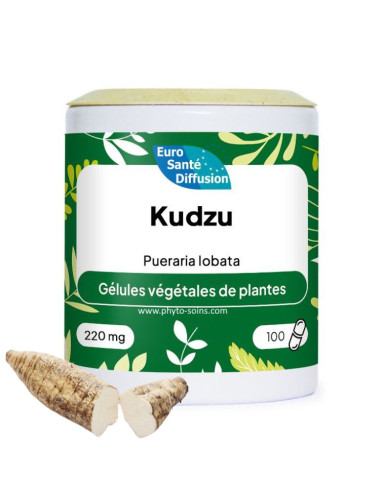 Boite de 100 ou 250 gélules de Kudzu racine 220mg phytofrance