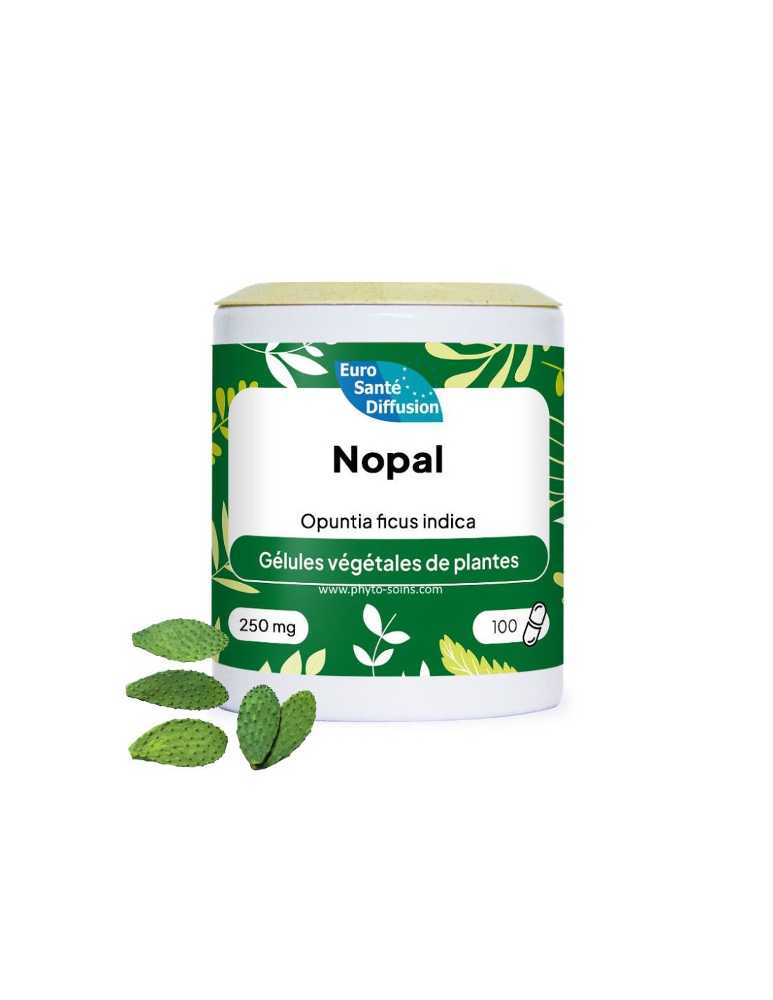 Boite de 100 ou 250 gélules de Nopal (Figuier de Barbarie) 250mg