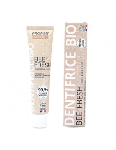 Dentifrice BEE'FRESH à la menthe BIO propos nature par phyto-soins