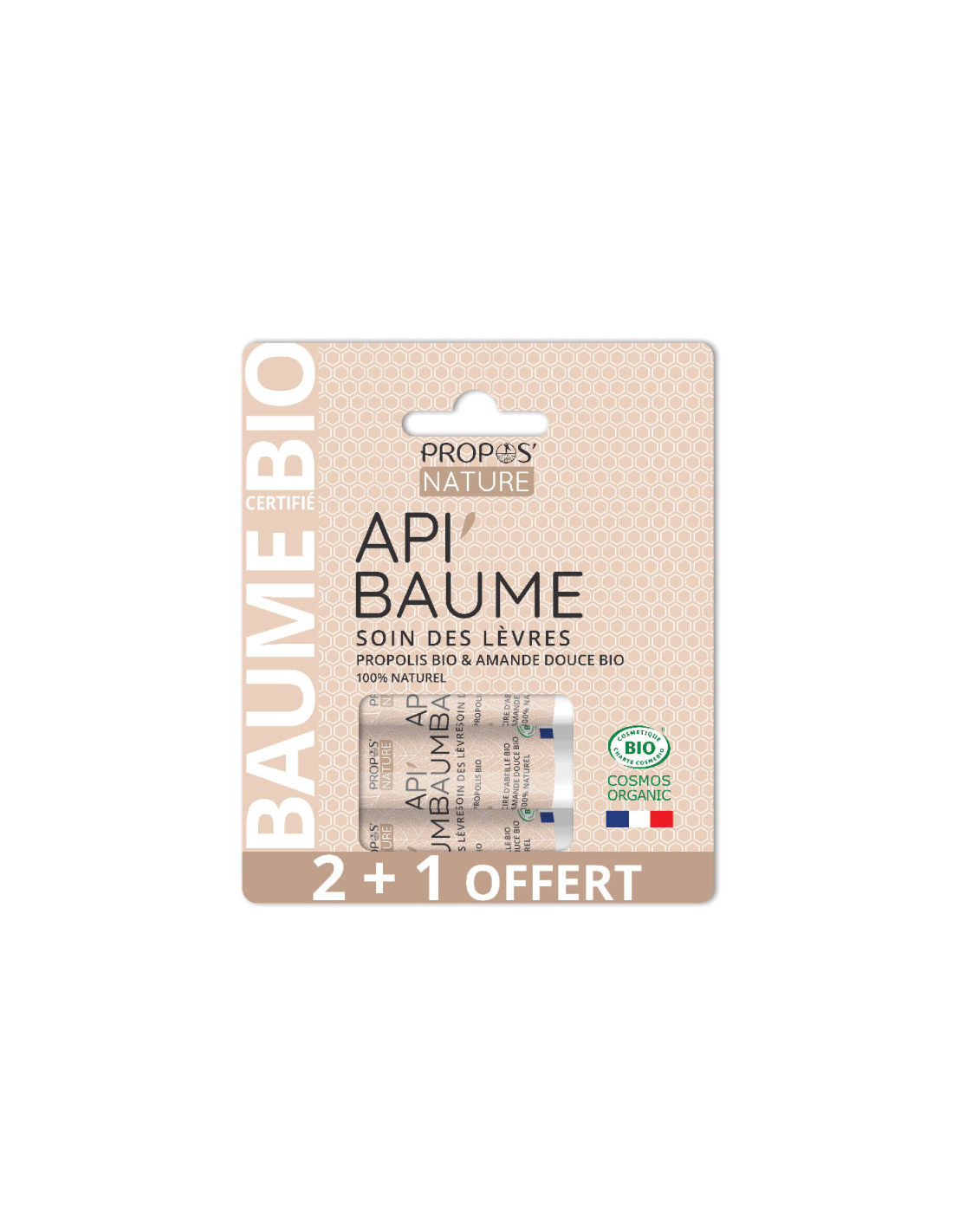 Baume à lèvres Api'baume certifié BIO