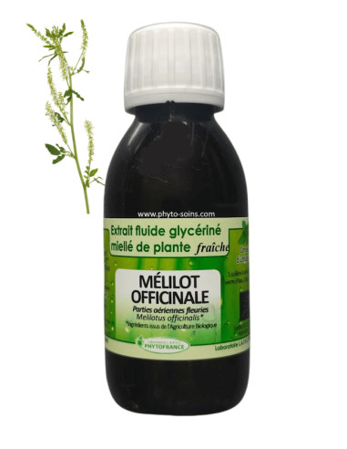 Extrait fluide glycériné miellé de Mélilot officinale frais et BIO phytofrance