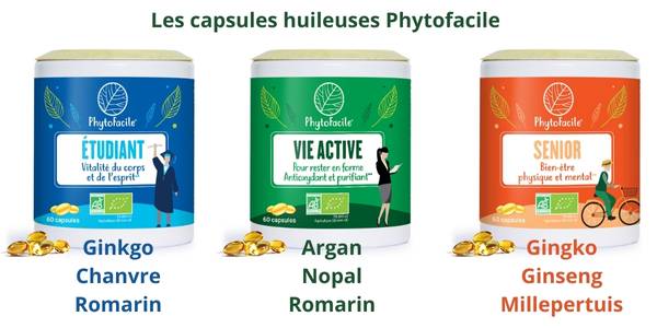 Les capsules huileuses phytofacile de phytofrance par phyto-soins